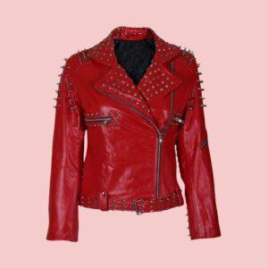 Leather Jacket With Spikes