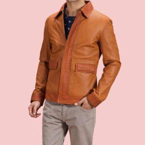 Mens Cafe Racer Leather Jacket