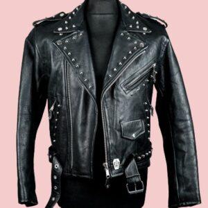 Mens Studded Leather Jacket