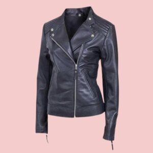 Moto Leather Jacket Womens