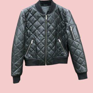 Quilted Leather Jacket Womens