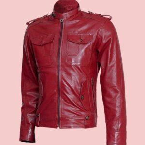Red Leather Jacket Outfit