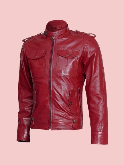 Red Leather Jacket Outfit