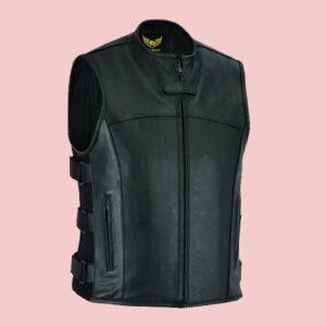 SWAT Tactical Biker Leather Vest