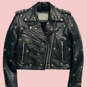 Studded Leather Jacket Womens