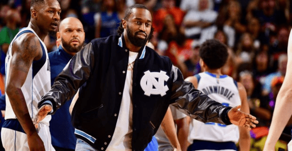 Theo Pinson UNC Black Letterman Jacket - Image 3