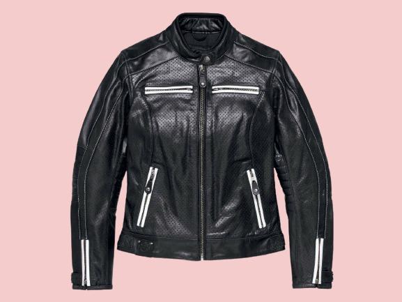 Womens Leather Harley Davidson Jacket - AirBorne Jacket