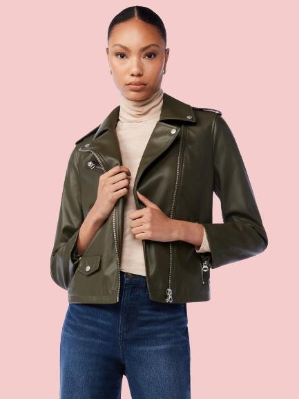 Women's Vegan Leather Jacket - AirBorne Jacket