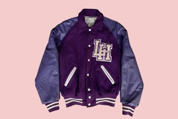 1970s LH Vintage Purple Varsity Jacket