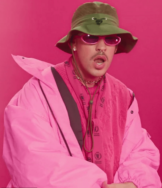 Bad Bunny Pink Outfit - AirBorne Jacket