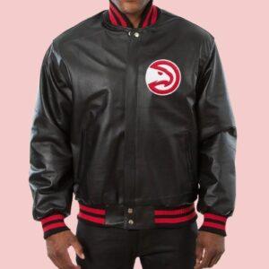 Basketball Club Atlanta Hawks Leather Jacket