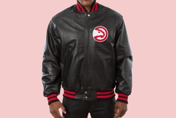 Basketball Club Atlanta Hawks Leather Jacket