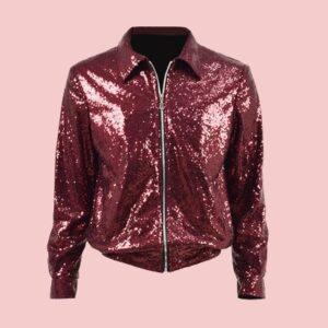 Bruno Mars Brothers Red Sequins Jacket