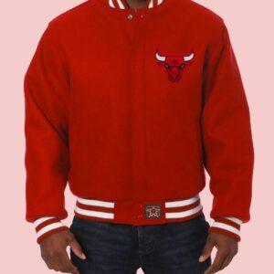 Chicago Bulls Red Varsity Wool Jacket