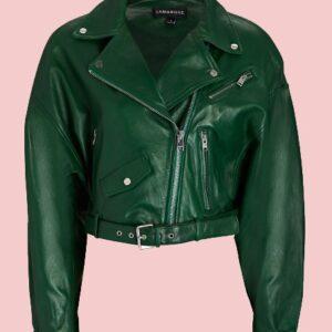 Dark Green Leather Jacket