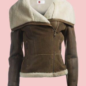 Leather Jacket With Fur Collar Womens