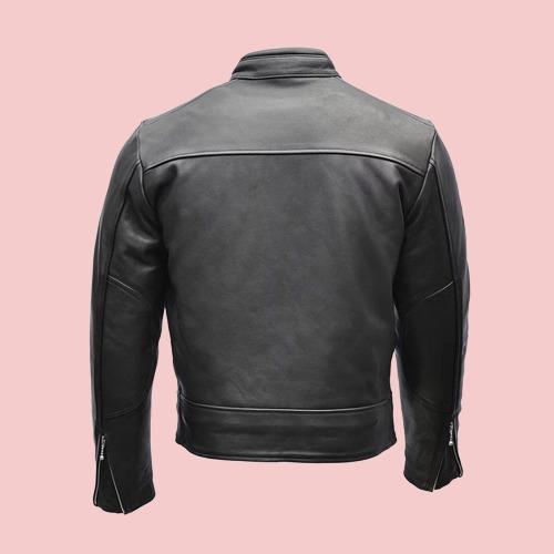 Motorcycle Leather Jacket With Armor - AirBorne Jacket