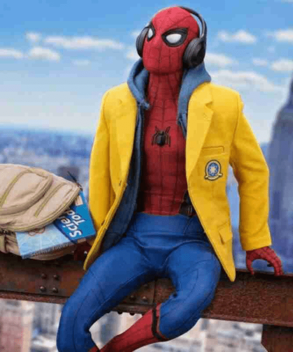 Spiderman Peter Parker Homecoming Yellow Blazer Jacket - Image 2