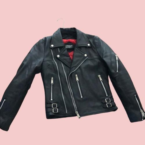 Straight To Hell Leather Jacket - AirBorne Jacket