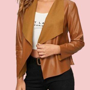 Womens Tan Leather Jacket