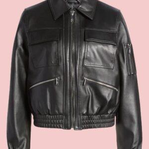 Sam Edelman Bomber Leather Jacket