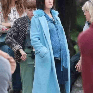 Sandra Bullock Blue Coat