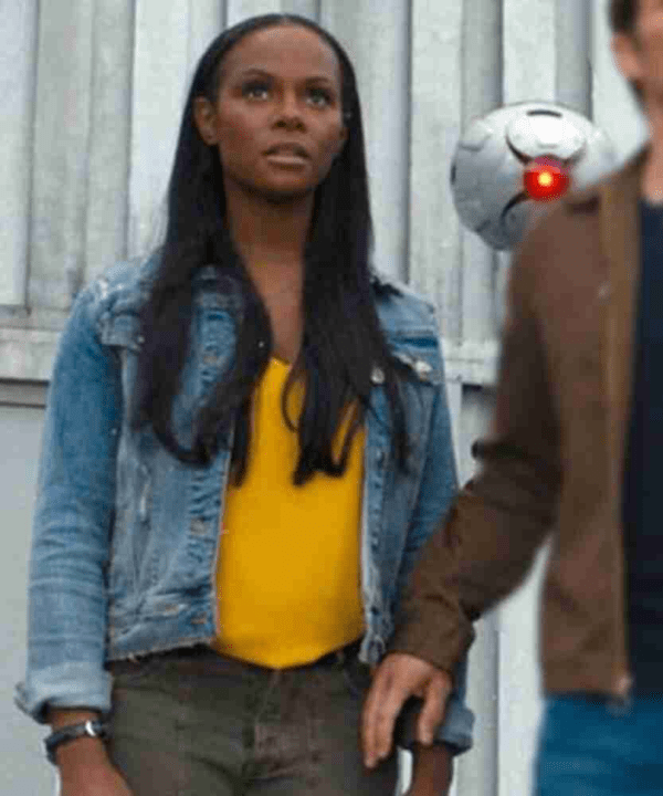 Maddie Sonic The Hedgehog 2 Tika Sumpter Blue Denim Jacket - Image 2