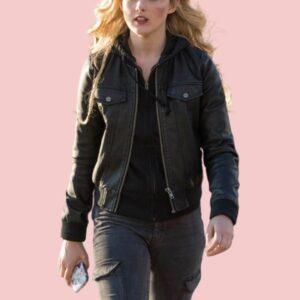 Supernatural Kathryn Newton Black Leather Jacket