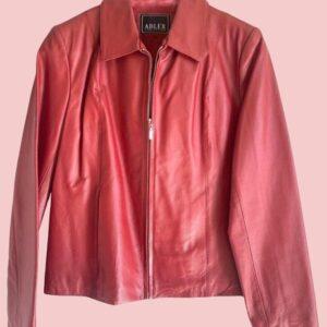 Adler Collection Red Leather Jacket