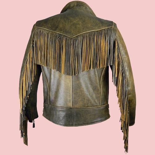 Fringed Leather Jacket - AirBorne Jacket