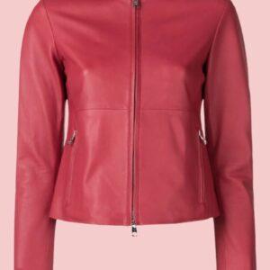 Leather Biker Jacket Women's