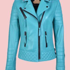 Motorcycle Leather Jacket Women