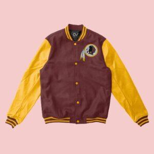 Washington Redskins Leather Letterman Jacket