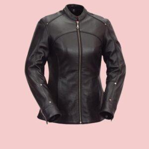 Womens Leather Riding Jacket