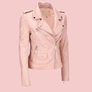 Blush Leather Jacket