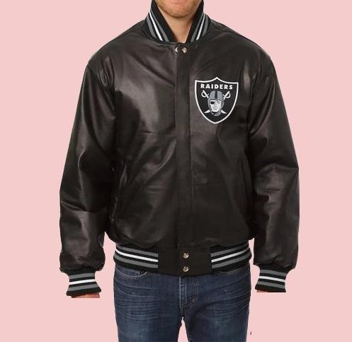 Las Vegas Raiders Leather Jacket - AirBorne Jacket