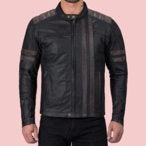 Leather Jacket Mens Motorcycle