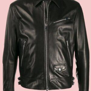 Mens Cropped Leather Jacket