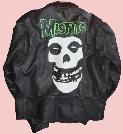 Misfits Black Leather Jacket - AirBorne Jacket