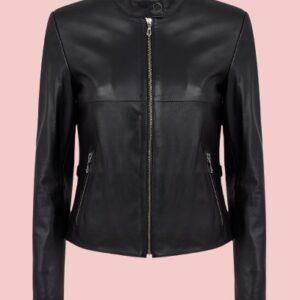 Womens Petite Leather Jacket