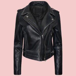 Womens Plus Leather Jacket