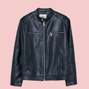 Zara Faux Leather Jacket Mens