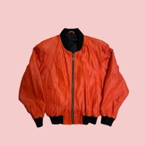 80's Bomber Leather Jacket