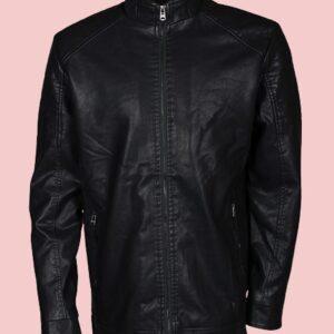 Black Leather Jacket Plus Size