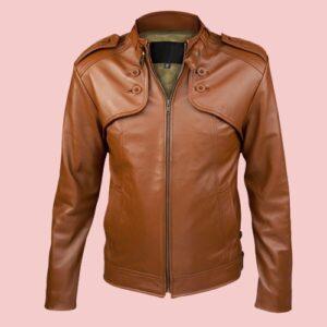 Camel Leather Jacket Mens