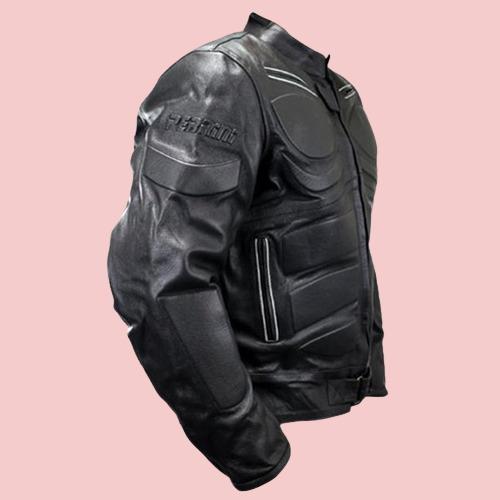 Leather Motorcycle Jacket With Armor - AirBorne Jacket