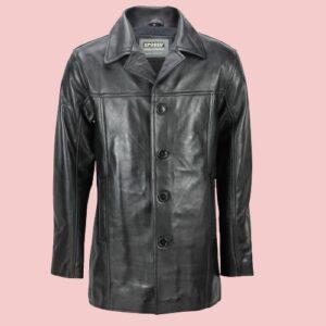 Mens 3 4 Leather Jacket