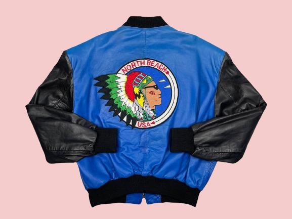 Native American Leather Jacket - AirBorne Jacket
