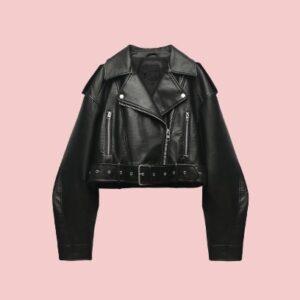 Leather Biker Jacket Zara