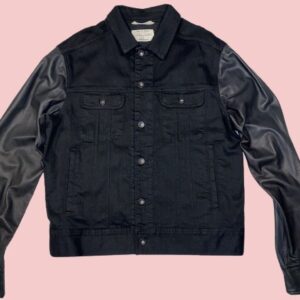 Leather Jean Jacket Mens